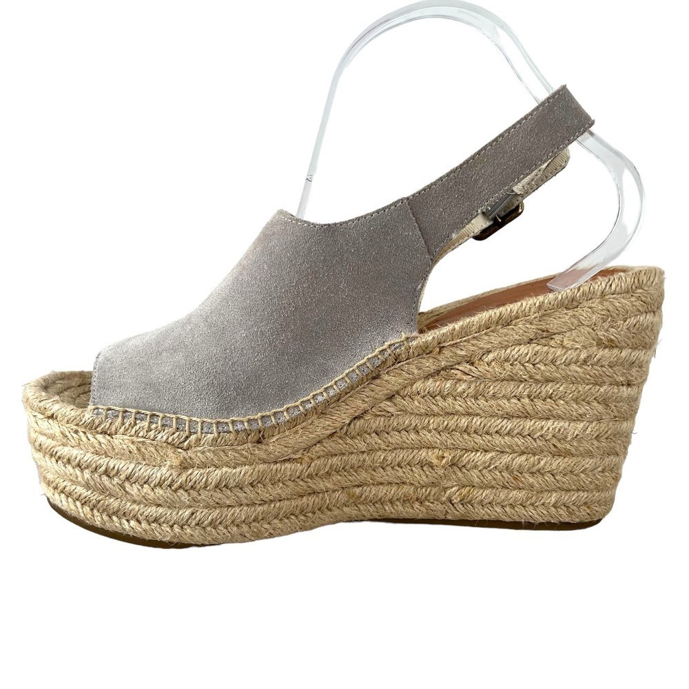 SOLUDOS Sevilla Espadrille Slingback Platform Sandal in Stone Size 10 - Picture 6 of 16